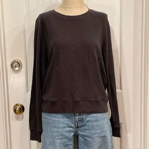 Madewell Black Crewneck Sweatshirt